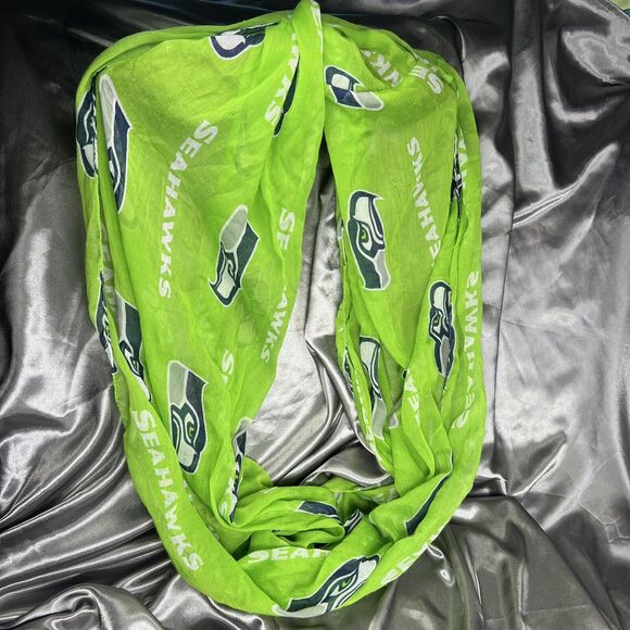 Seattle Seahawks NFL 70" Sheer Infinity Scarf Unisex Fan Shop Game Day Stadium - Picture 1 of 7